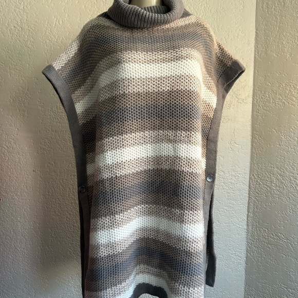 Nwt CALVIN KLEIN poncho turtleneck - Picture 3 of 8